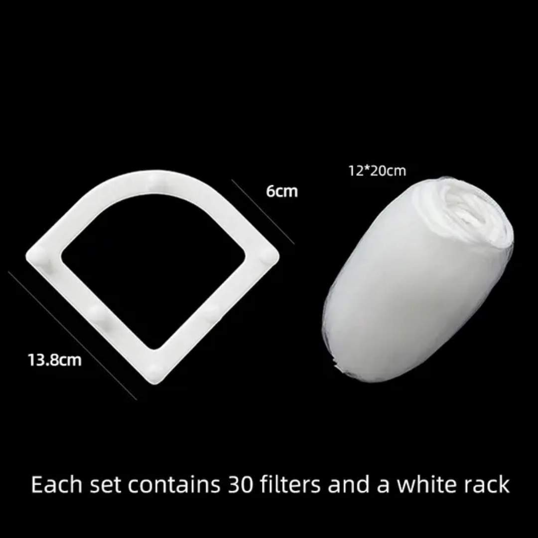 KITCHEN SINK STRAINER RACK + 60 DISPOSABLE BAG