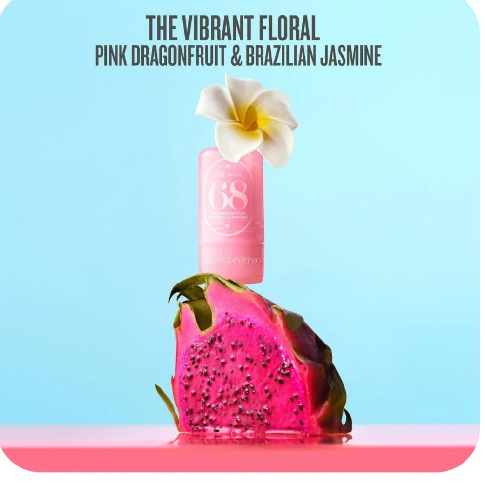 SOL DE JANEIRO PERFUME BALM 68 PINK DRAGON FRUIT & BRAZILIAN JASMINE FRUITY STICK LASTS UP TO 10 HOURS