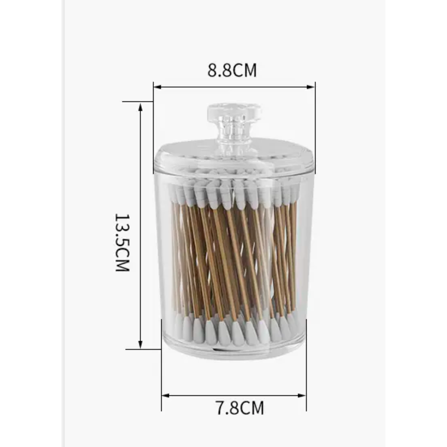 MULTI-USE TRANSPARENT JARS SET OF 3 PCS