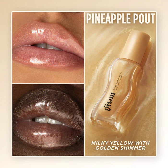Gisou 
Honey Infused Hydrating Lip Oil- Color: Pineapple Pout - Sheer Golden Shimmer