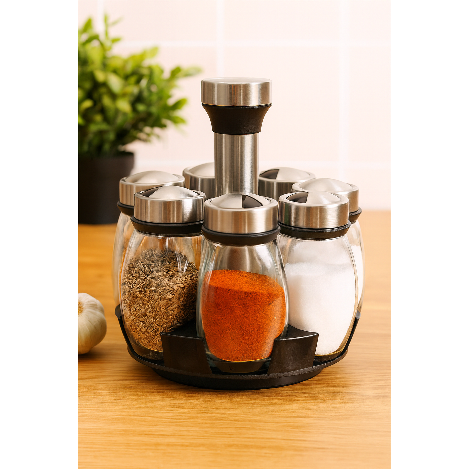 ROTATING SEASONING JARS SET OF 6
