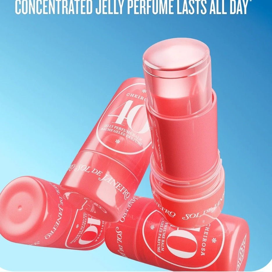 SOL DE JANEIRO PERFUME BALM 40 BLACK AMBER PLUM & VANILLA WOODS FLORAL STICK LASTS UP TO 10 HOURS