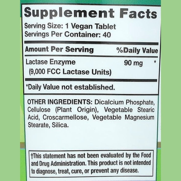 Lactase Enzyme