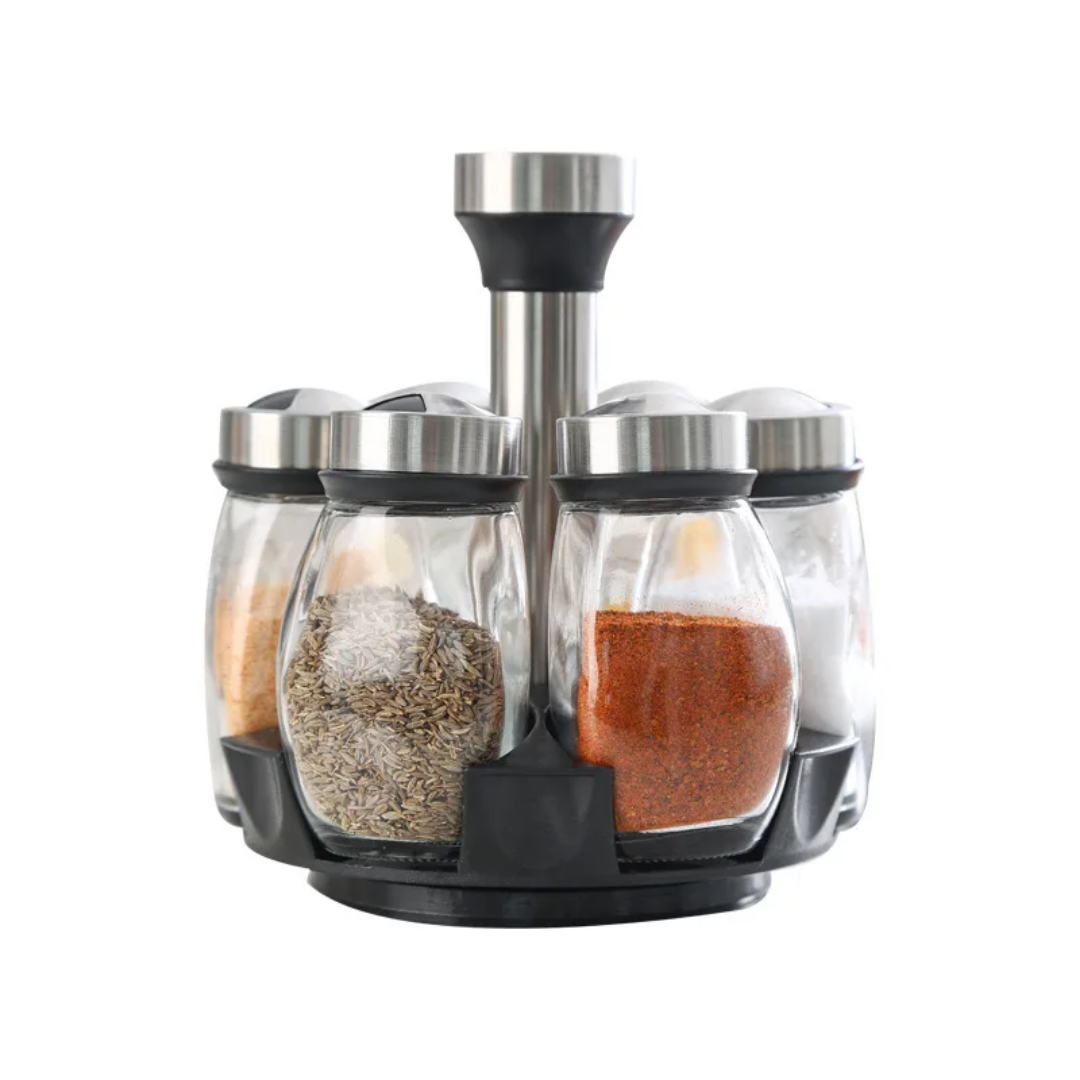 ROTATING SEASONING JARS SET OF 6