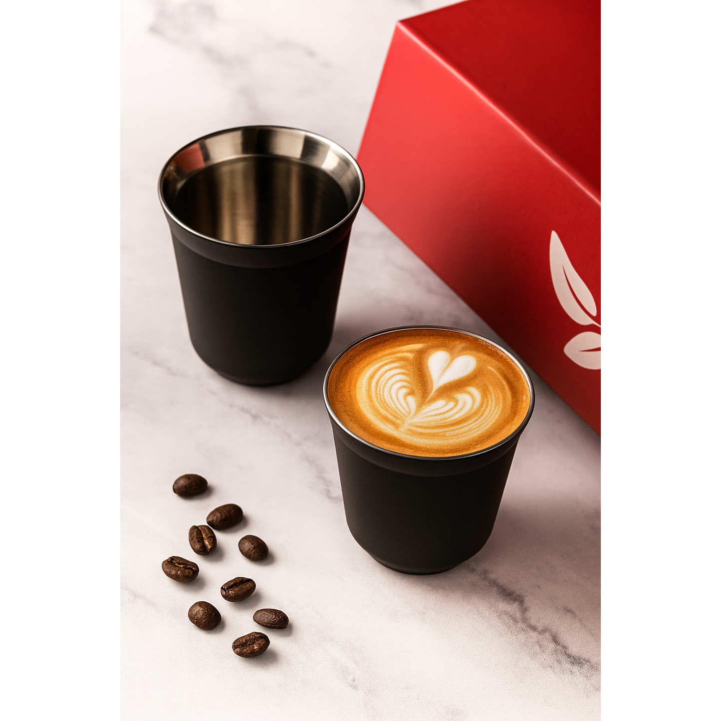 DOUBLE WALL INSULATED STAINLESS STEEL 160 ML ESPRESSO CUP