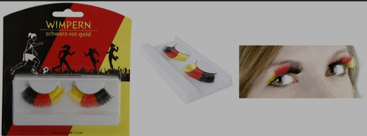 SD Germany Red Yellow & Black Eyelashes|SD In Lebanon