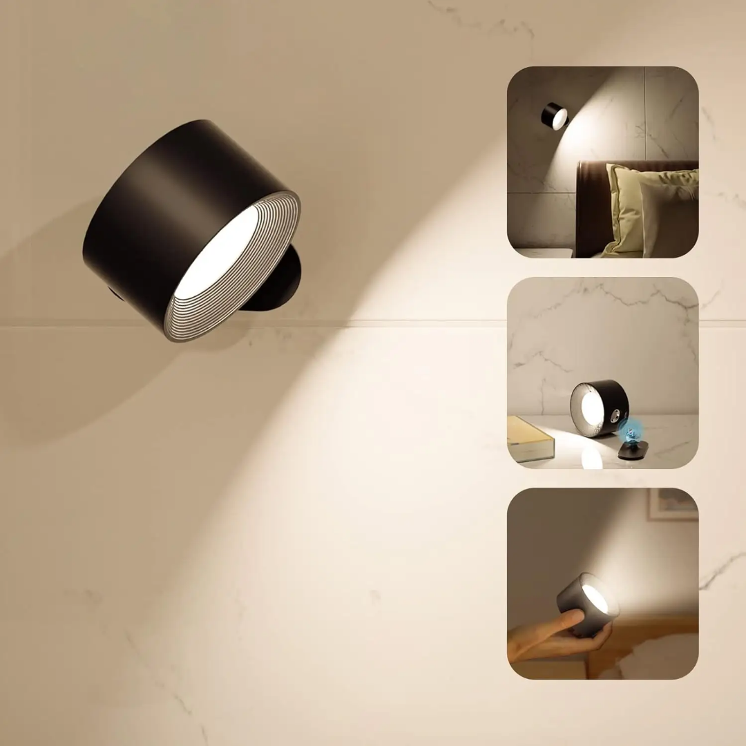 RECHARGEABLE MAGNETIC WALL LAMP WITH REMOTE CONTROL