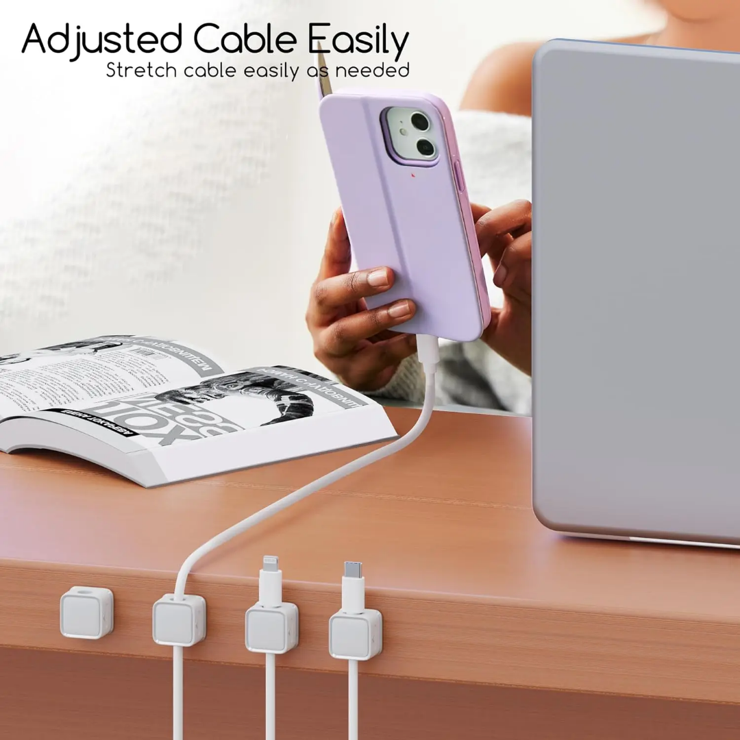 SET OF 6 PCS ADHESIVE CABLE ORGANIZER