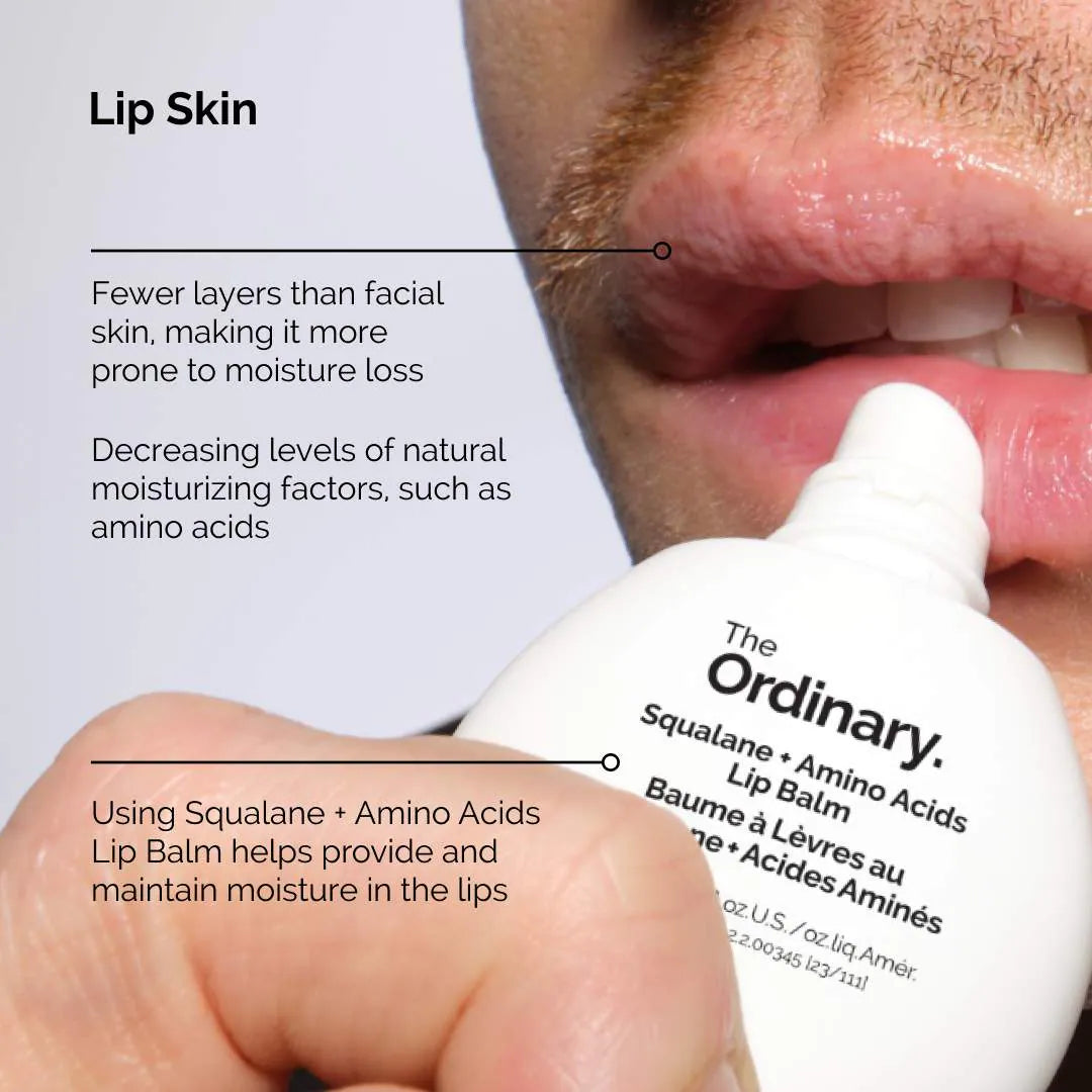 The Ordinary  Squalane Lip Balm + Amino Acids - Moisturizing Lip Balm 15ml