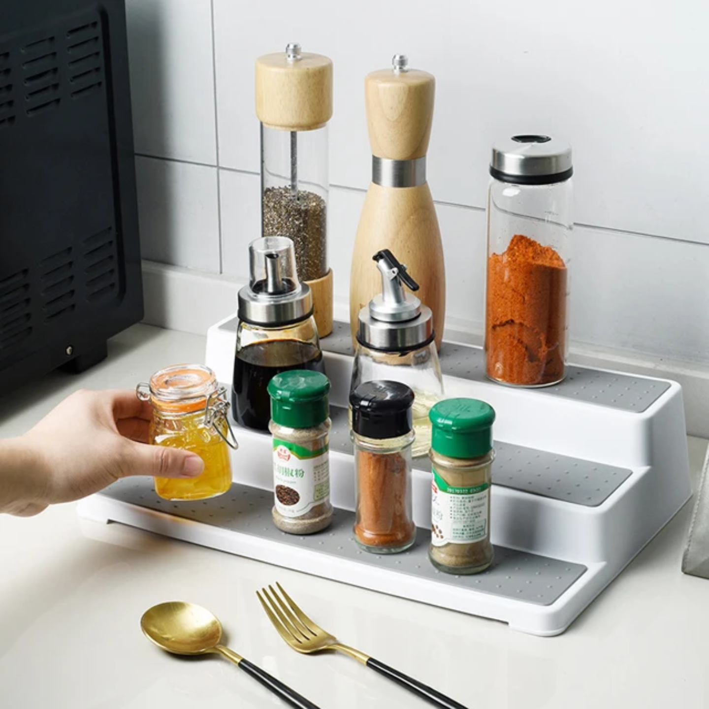 3 LAYERS KITCHEN STORAGE RACK