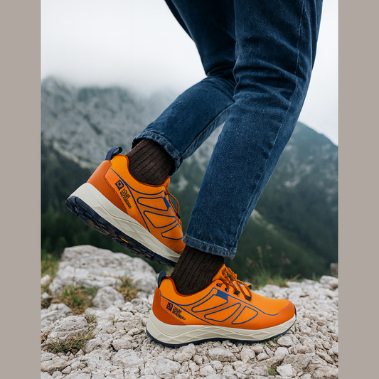 Jack Wolfskin Boy's Orange Rocket Hiker 2 Texapore K Sneakers |Jack Wolfskin in Lebanon
