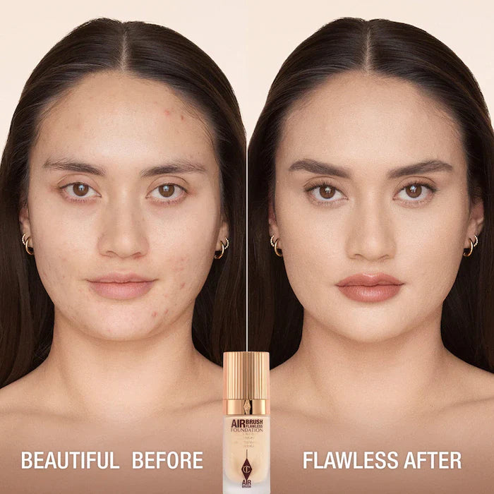 Charlotte Tilbury 
Airbrush Flawless Blurring & Matte Full Coverage Foundation-Color: 3 Neutral - fair with neutral undertones