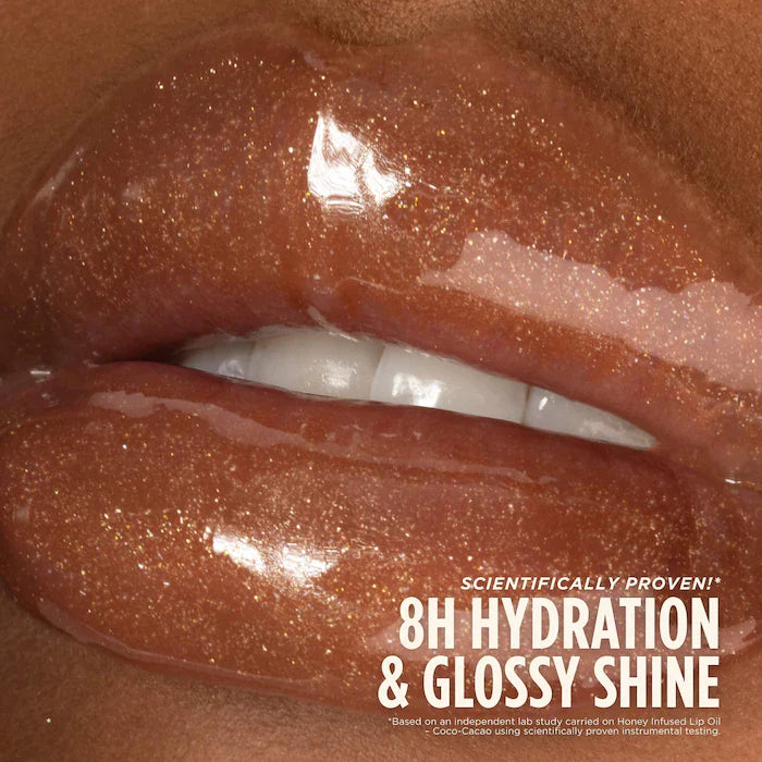 Gisou 
Honey Infused Hydrating Lip Oil-Color: Coco Cacao - Sheer Brown Shimmer