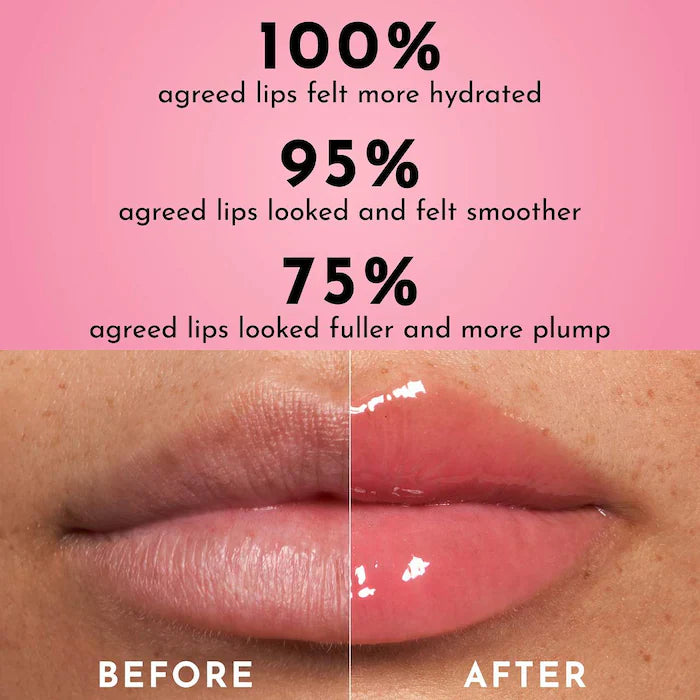 LAWLESS 
Forget The Filler Lip Plumper Line Smoothing Gloss-Color: Velvet - rosy mauve with plummy undertones