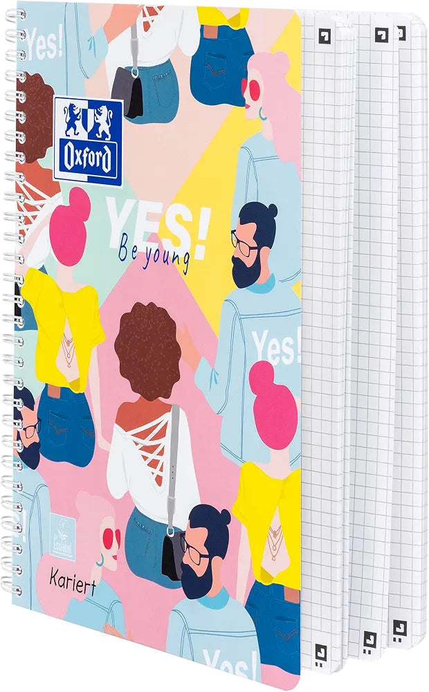 Oxford Be Young 80 Pages Squared A4 Copybook | Oxford In Lebanon