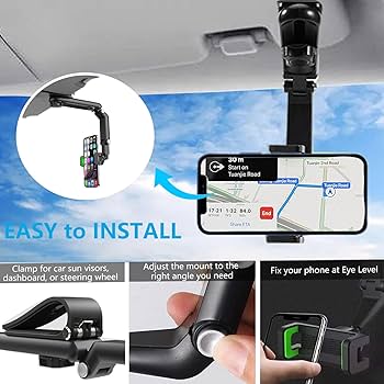 Car Rear Mirror Phone Holder - Medaid International