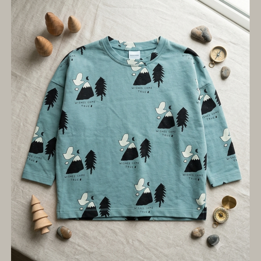 Zara Boy's Green Long Sleeve Blouse | Zara In Lebanon