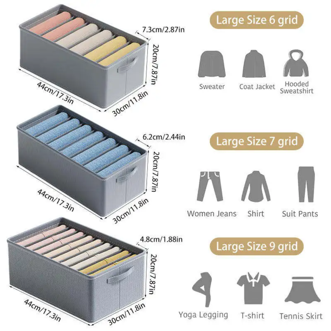 CLOTHES WARDROBE ORGANIZERS SET OF 3 PCS