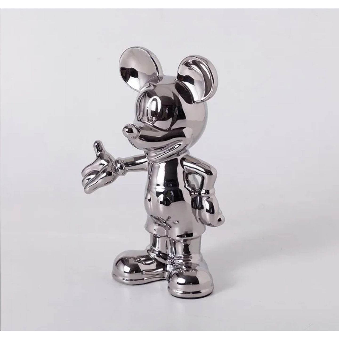 MICKEY MOUSE CHROME CERAMIC ORNAMENT