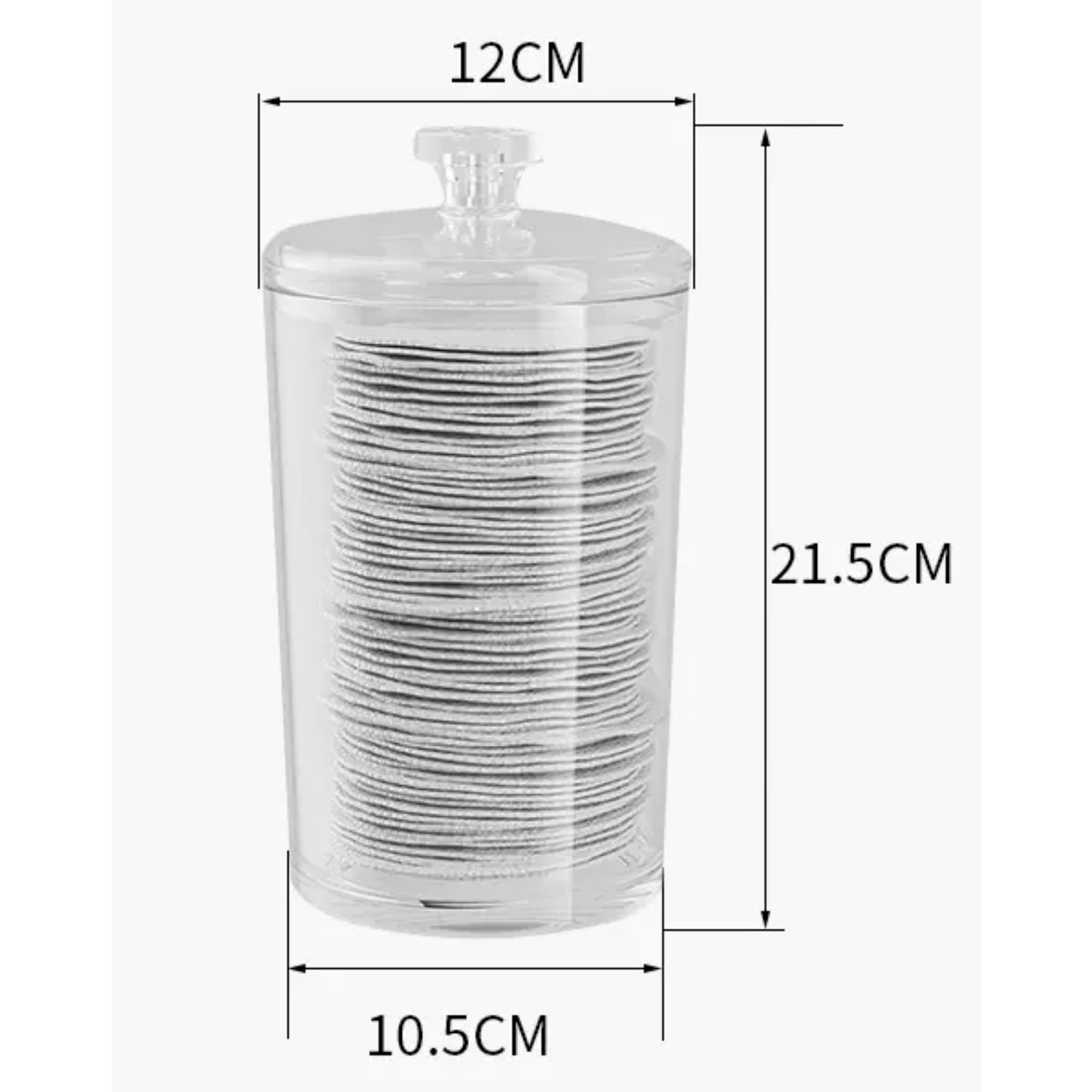 MULTI-USE TRANSPARENT JARS SET OF 3 PCS