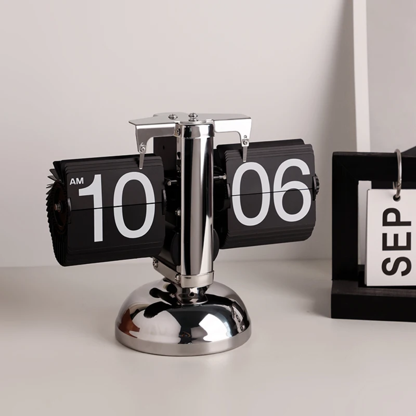 DIGITAL FLIP-PAGE DESK CLOCK