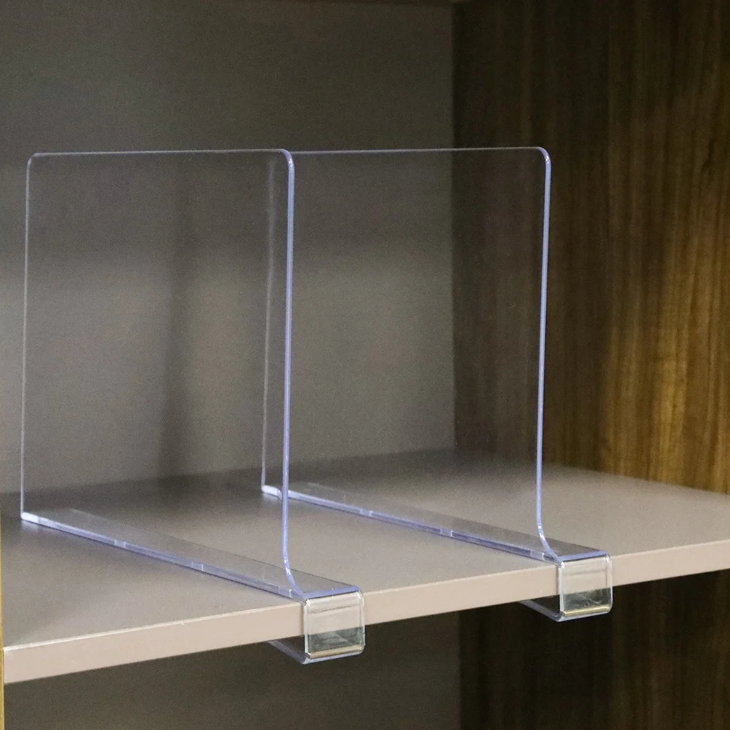 ACRYLIC CLOSET SHELVES DIVIDER 1 pc