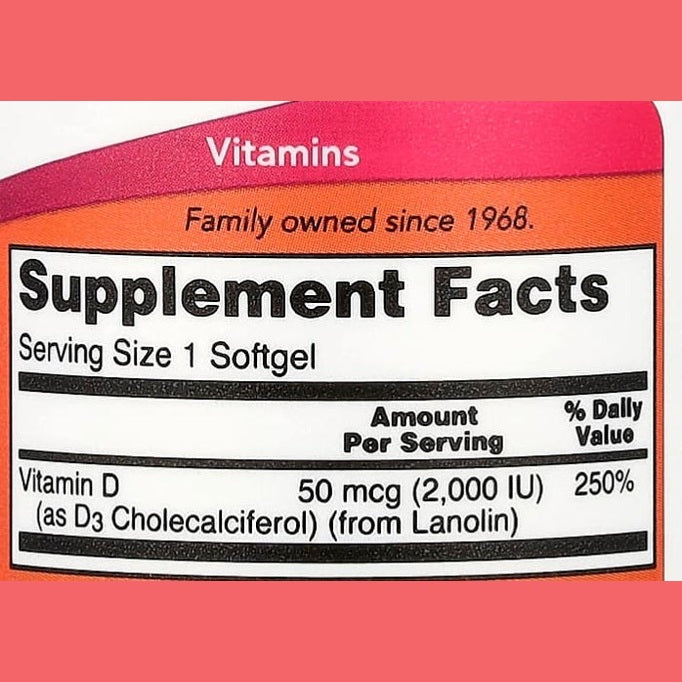 NOW Supplements, Vitamin D-3 2,000 IU, High Potency