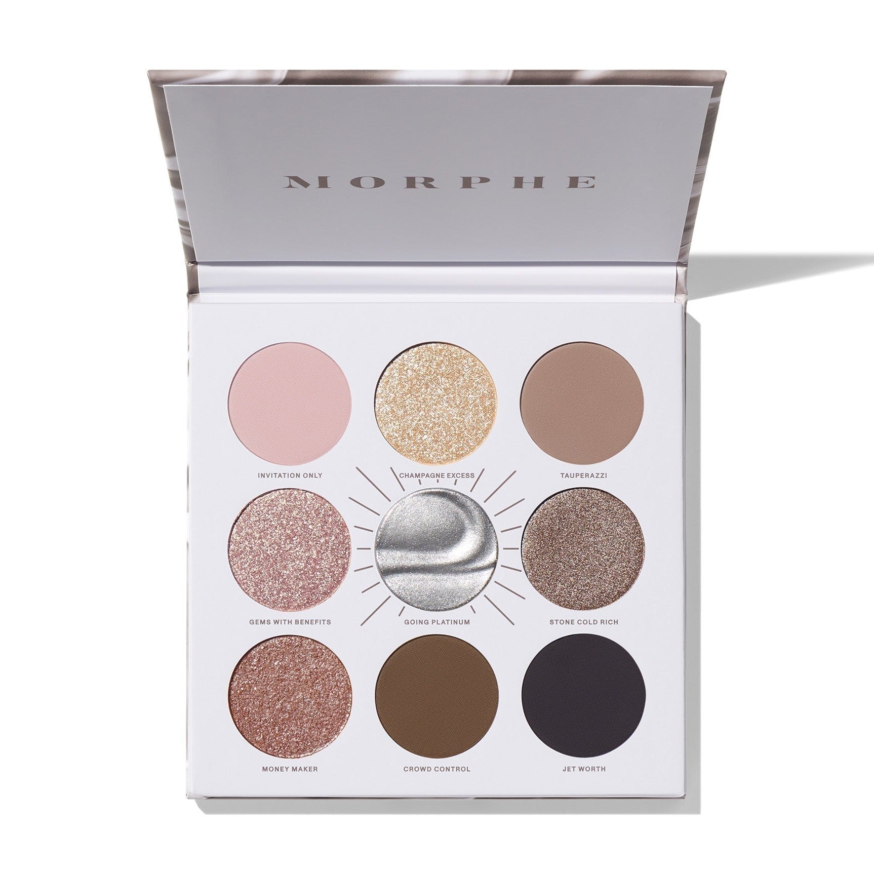 Morphe Rich & Foiled Artistry Palette- Going Platinum