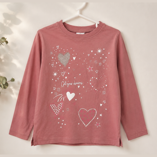 Zara Girl's Peach Front Printed Blouse | Zara In Lebanon