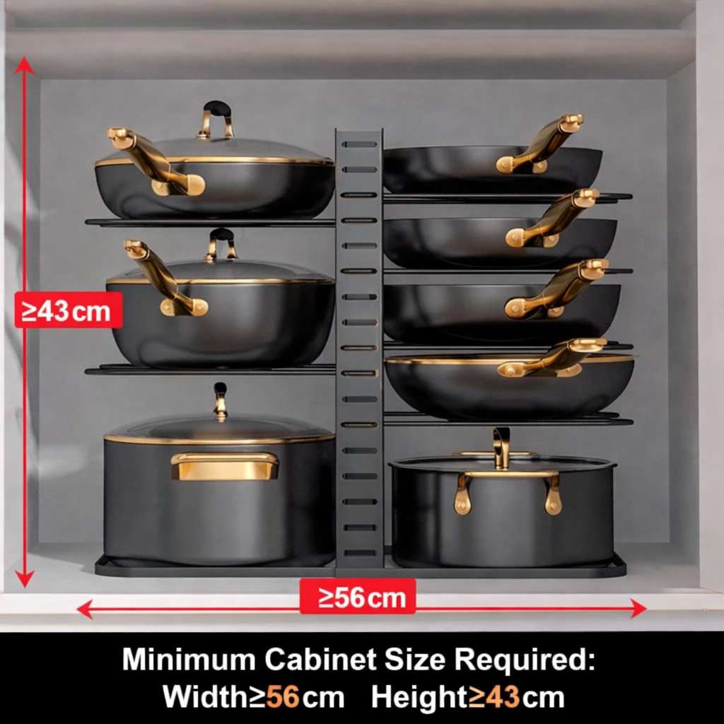 8 TIER KITCHEN  COOKWARE ORGANIZERS