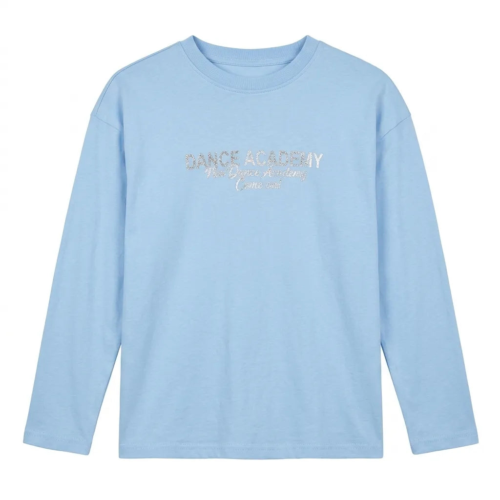 Zara Girl's Blue Dance Academy Long Sleeve Blouse|Zara in Lebanon