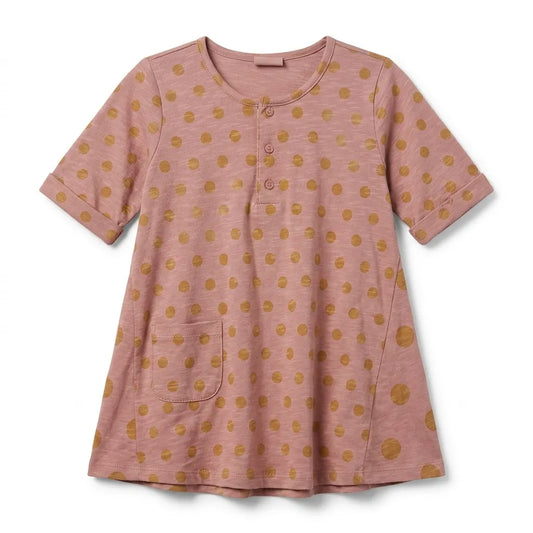 Zara Baby Girl's Blush Polka Dot Short Sleeve Dress|Zara in Lebanon