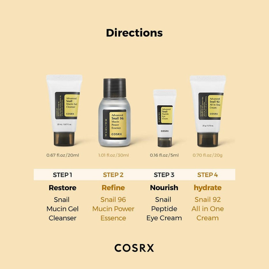 Cosrx ALL ABOUT SNAIL KIT 4-step