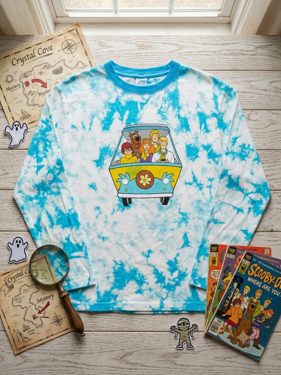 Zara Boy's Blue & White Scooby-Doo Long Sleeve Blouse | Zara In Lebanon