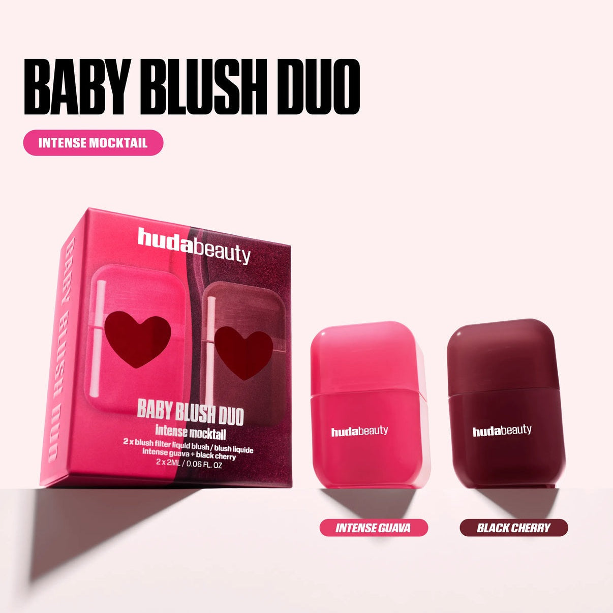 HUDA BEAUTY BABY BLUSH INTENSE MOCKTAIL DUO KIT