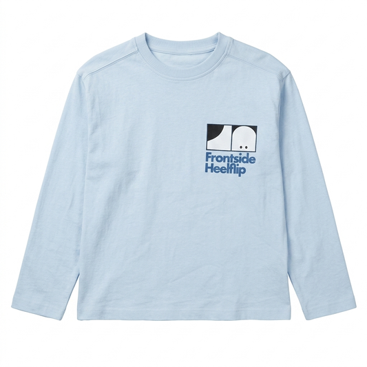 Zara Boy's Light Blue Graphic Frontside Heelflip Long Sleeve Blouse|Zara in Lebanon