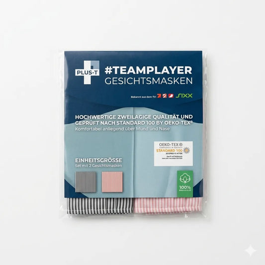 Teamplayer 100% Cotton Face Masks 2-Pack|Teamplayer In Lebanon