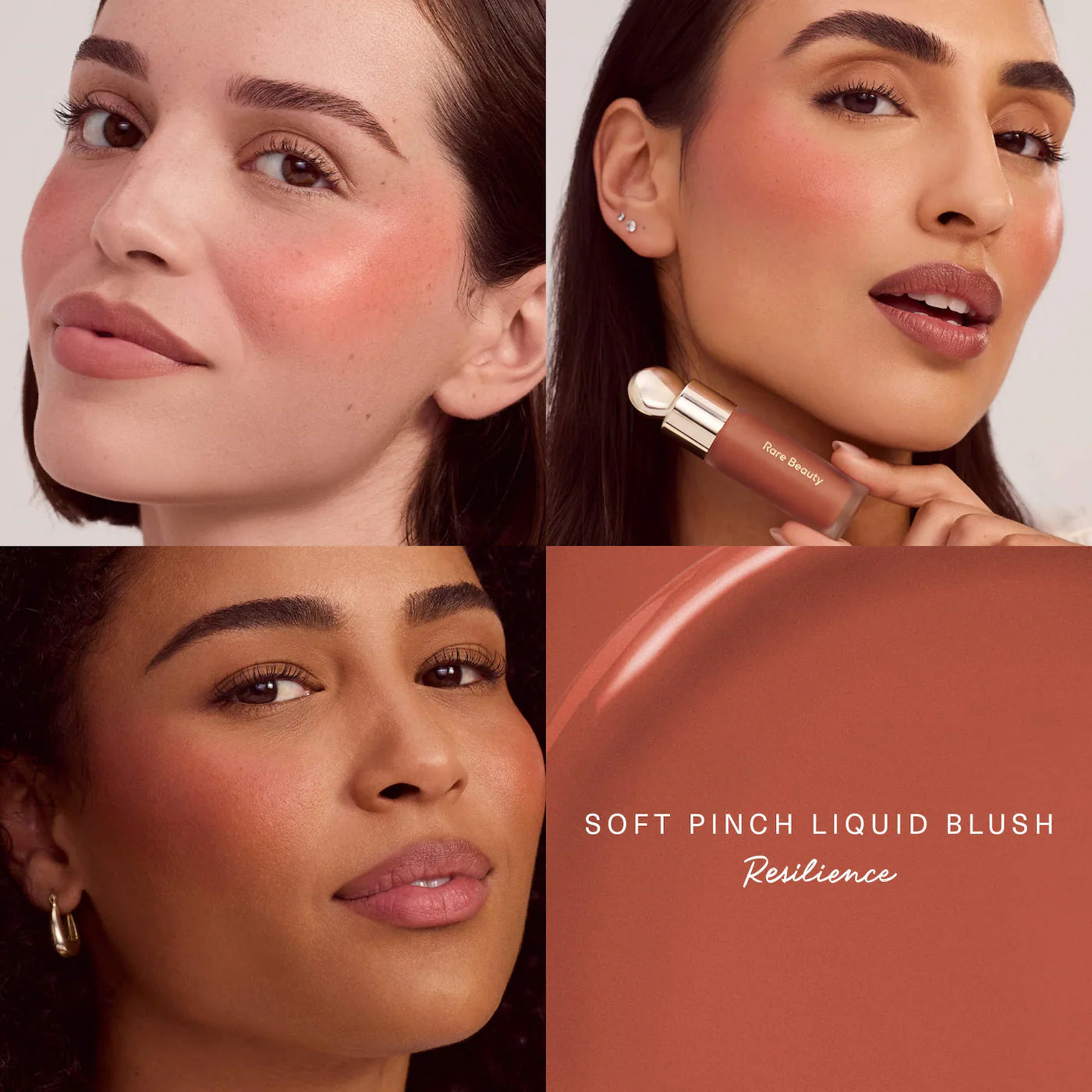 Rare Beauty by Selena Gomez 
Mini Warm Radiance Blush & Luminizer Duo Makeup Gift Set SHADE RESILIENCE&EXHILARATE