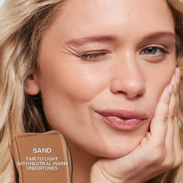 Saie 
Dew Bronze Soft-Focus Sculpting Liquid BronzerColor: Sand - fair to light with neutral-warm undertones