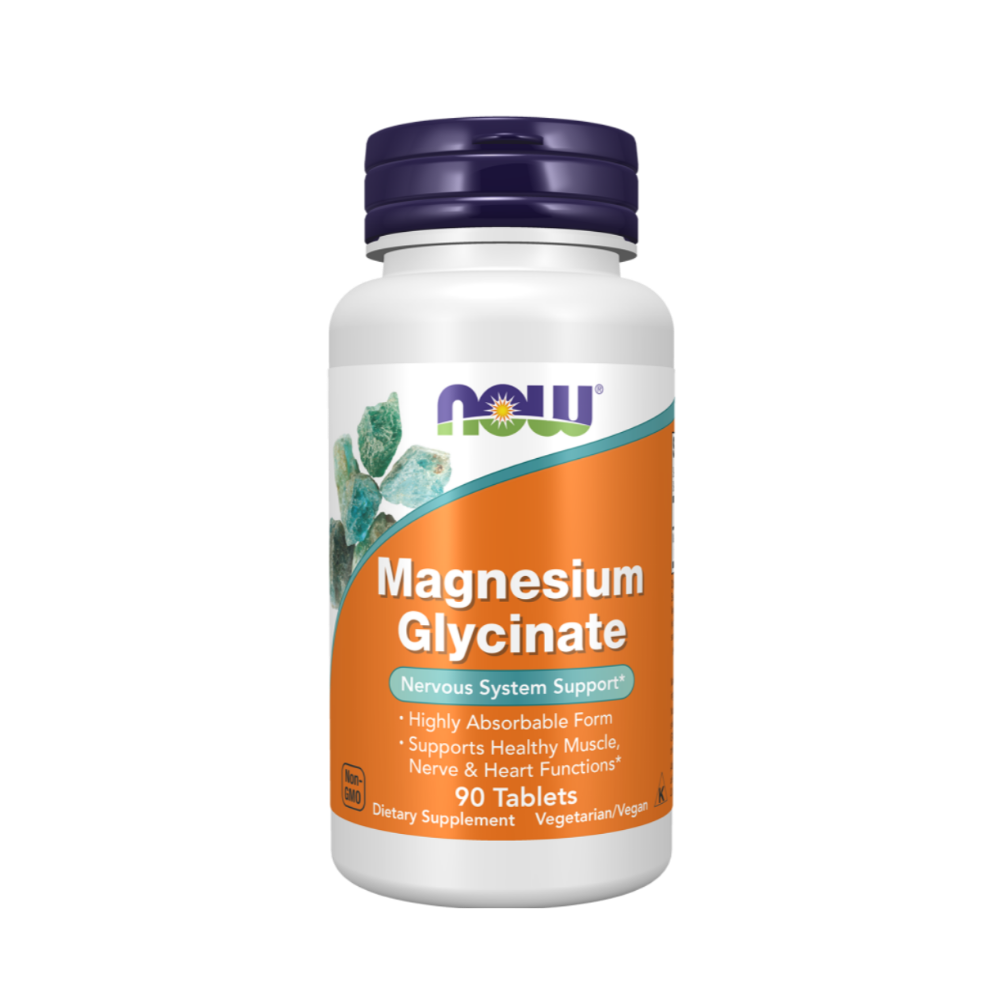 Magnesium Glycinate Now 90 Tablets
