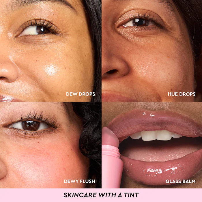 Glow Recipe 
Huetinis Mini Tinted Skincare Set.                 What it is: A mini, tinted skincare routine inspired by Korean makeup tricks for glowing skin, featuring sheer tints that hydrate and visibly brighten over time