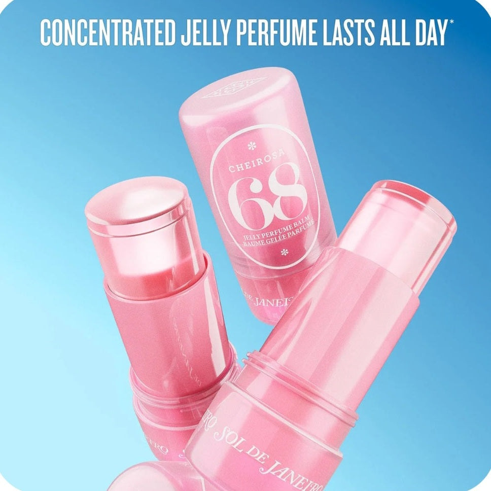 SOL DE JANEIRO PERFUME BALM 68 PINK DRAGON FRUIT & BRAZILIAN JASMINE FRUITY STICK LASTS UP TO 10 HOURS