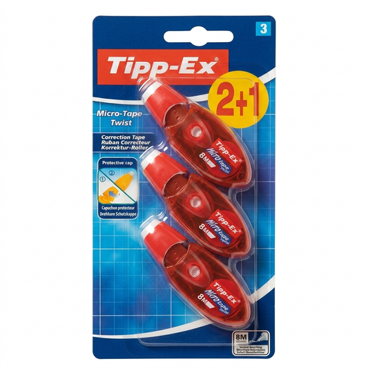 Bic World Tipp-Ex Micro Tape Twist (2+1 Pack)|Bic World In Lebanon