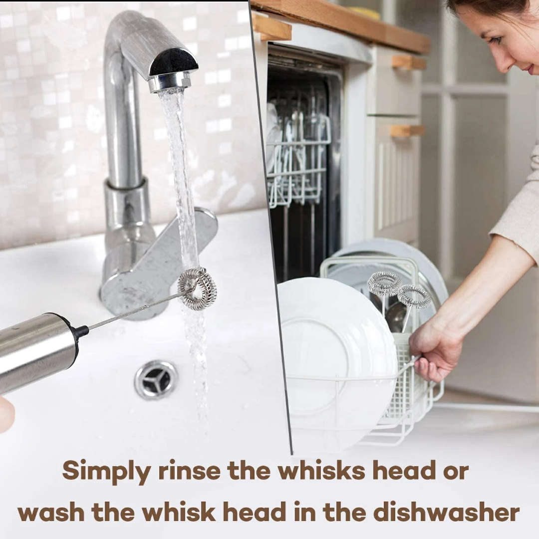 STAINLESS STEEL RECHARGEABLE  FROTHER