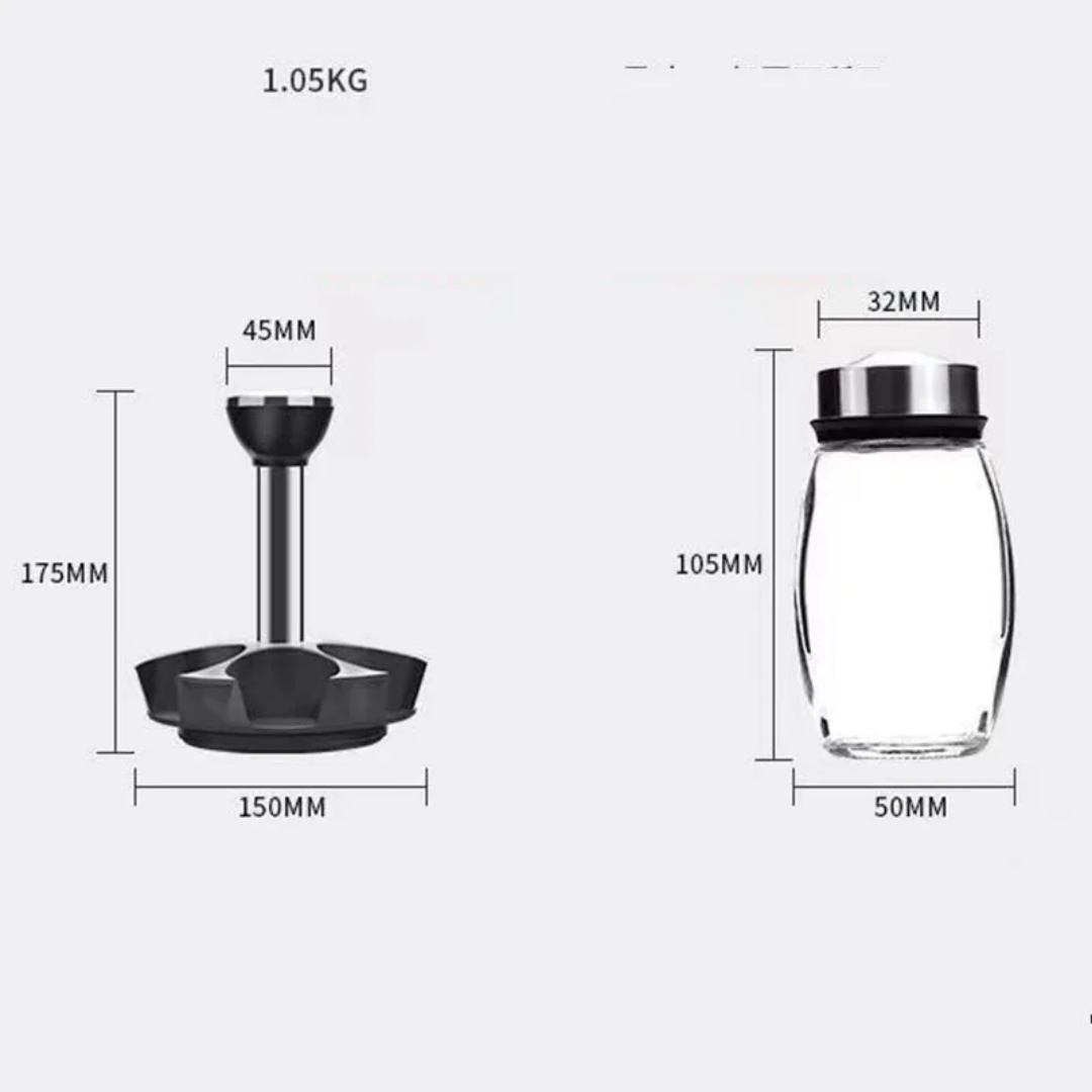 ROTATING SEASONING JARS SET OF 6