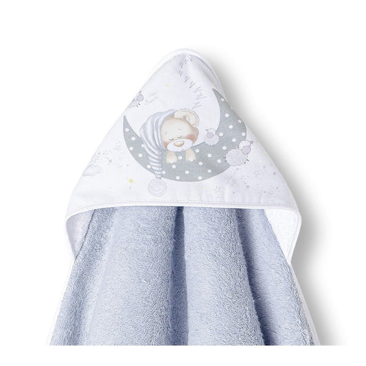 Interbaby Hooded Towel Grey