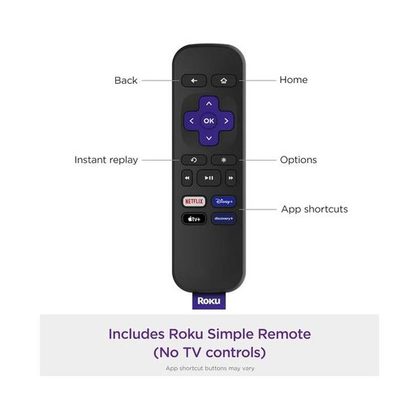 Roku Express (New) HD Streaming Device, with High-Speed HDMI Cable and Simple Remote (no TV Controls), Guided Setup, and Fast Wi-Fi, with MTC HDMI Cable and USB Extension Cord