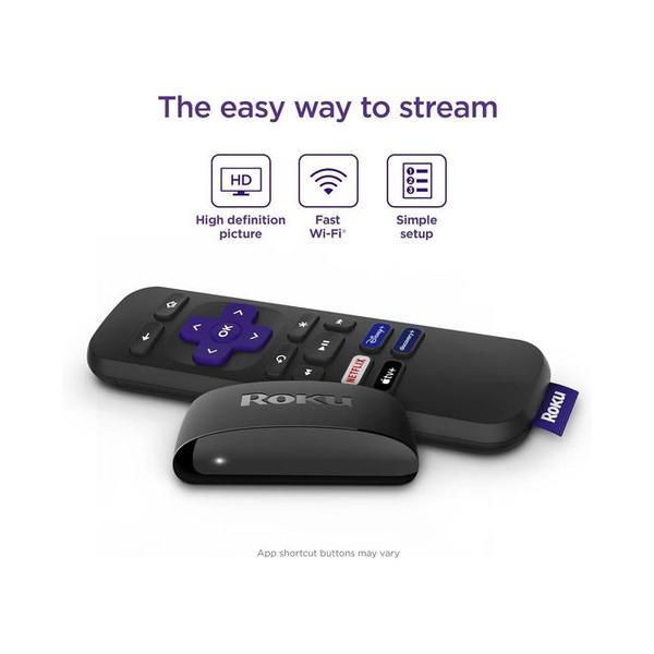 Roku Express (New) HD Streaming Device, with High-Speed HDMI Cable and Simple Remote (no TV Controls), Guided Setup, and Fast Wi-Fi, with MTC HDMI Cable and USB Extension Cord