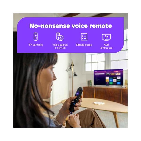 Roku Streaming Stick 4K - HDR & Dolby Vision Roku Streaming Device for TV with Voice Remote & Long-Range Wi-Fi - Free & Live TV