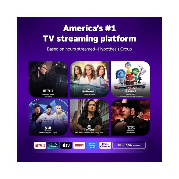 Roku Streaming Stick HD 2025 — HD Streaming Device for TV with Roku Voice Remote, Free & Live TV